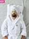 Kentia Bathrobe with Collar Super Dad 00 L Bathrobe With Collar - Kentia