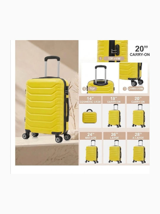 SPV Valize de călătorie tari galbene set 6 buc