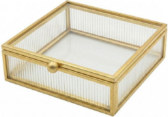 Espiel Cutie decorativă din sticlă 15x15x2.5cm