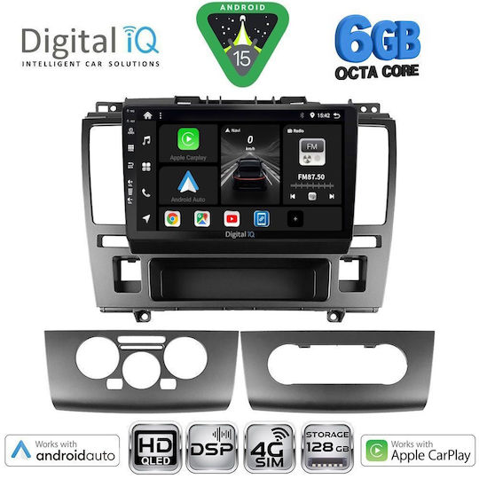 Digital IQ Автомобилна Аудио Система за Nissan Tiida 2004-2013 (Bluetooth/USB/Вграден Wi-Fi/GPS/Apple CarPlay/Android Auto) с Touch Screen 9"