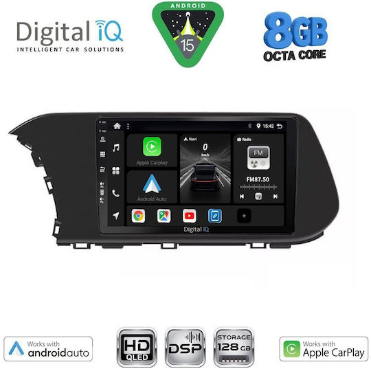 Digital IQ Автомобилна Аудио Система за Hyundai i20 / Bayon 2021-2026 (Bluetooth/USB/WiFi/GPS/Apple CarPlay/Android Auto) с Touch Screen 10"