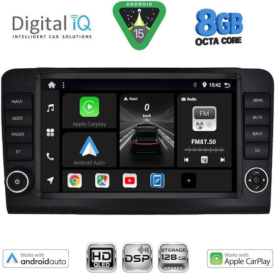 Digital IQ Автомобилна Аудио Система за Mercedes-Benz ML / GL Class 2005-2011 (Bluetooth/USB/Wi-Fi/GPS/Apple CarPlay/Android Auto) с Touch Screen 9"