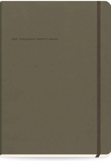 The Writing Fields Softline Седмичен Дневник 2027 Кафяв 21x26см