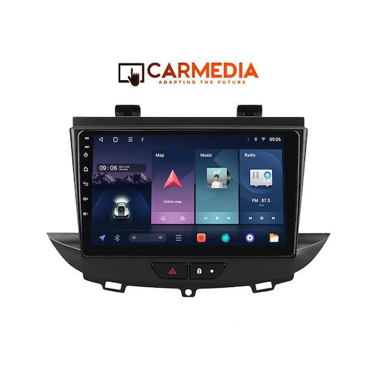 Carmedia Автомобилен Аудио Система За Opel Crossland / Grandland 2017-2025 (Bluetooth/USB/Wi-Fi/GPS/Apple CarPlay/Android Auto) С Touch Screen 9"