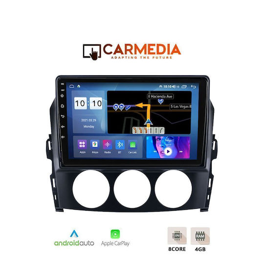 Carmedia Автомобилна Аудио Система За Mazda MX-5 2005-2015 Bluetooth USB WiFi GPS Apple CarPlay Android Auto С Touch Screen 9"