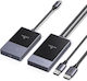 Ugreen Transmițător și Receptor Wireless HDMI USB-C Full HD 1080p 60Hz Conexiune WiFi 5G Rază 50m Încărcare USB-C PD 60W Plug and Play Cabluri Integrate