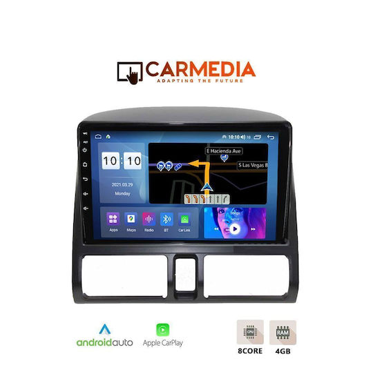 Carmedia Auto-Audiosystem für Honda CR-V 1996-2006 mit Klima (Bluetooth/USB/WiFi/GPS/Apple CarPlay/Android Auto) mit 9 Zoll Touchscreen