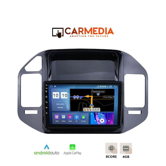 Carmedia Auto-Audiosystem Für Mitsubishi Pajero 1999-2006 Mit Touchscreen 9 Zoll Bluetooth USB WiFi GPS Apple CarPlay Android Auto