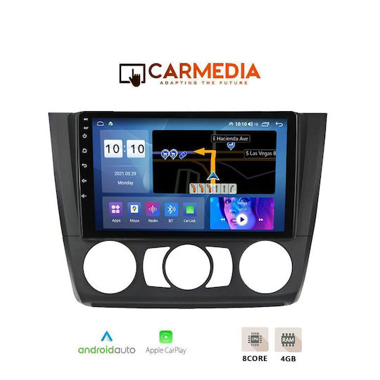 Carmedia Sistem Audio Auto Pentru BMW Magazin Online 1 2004-2013 Cu A/C Bluetooth USB Wi-Fi GPS Apple CarPlay Android Auto Cu Ecran Tactil 9"