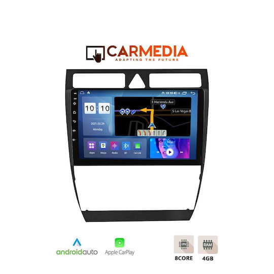 Carmedia Car Audio System for Audi A6 1998-2005 Bluetooth USB WiFi GPS Apple CarPlay Android Auto with 9" Touch Screen