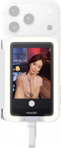 Insta360 Snap Lumină pentru Monitor Selfie Magnetică Ecran 4k Ecran Tactil Iluminare Reglabilă Compatibilă cu iPhone 15 16 17 Pro/18 Pro Livrare în 7-8 Zile