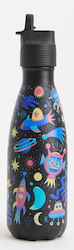Chilly's Rostfreier Stahl Kinder Trinkflasche mit Stroh Schwarz 350ml Chilly's Rostfreier Stahl Kinder Trinkflasche mit Stroh Schwarz 350ml