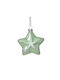 Hängender Weihnachtsbaumschmuck Stern Türkis 8.9x10cm