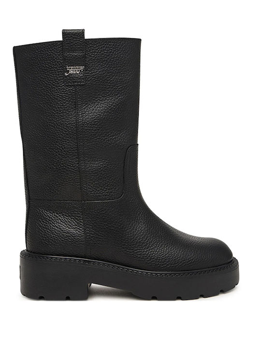 Leather Women's Boots Black