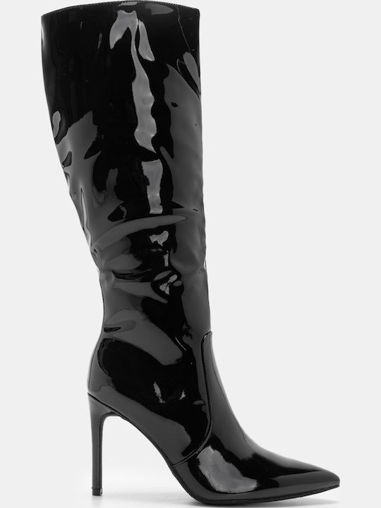 Decoro Women's Boots from Patent Leather Black