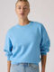 Everyday Crew Μακρύ Γυναικείο Φούτερ Blue