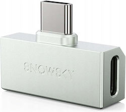 Усилвател за слушалки Fiio X Snowsky Tiny A Сребрист Усилвател за слушалки Dac Порт Usb-c + 3,5 Mm