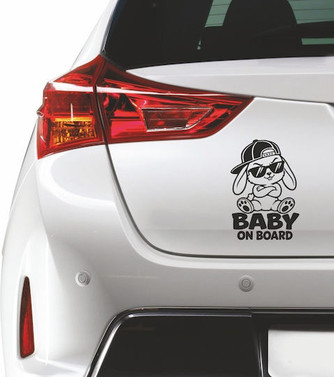 Αυτοκόλλητο Αυτοκινήτου Baby On Board Λαχανί
