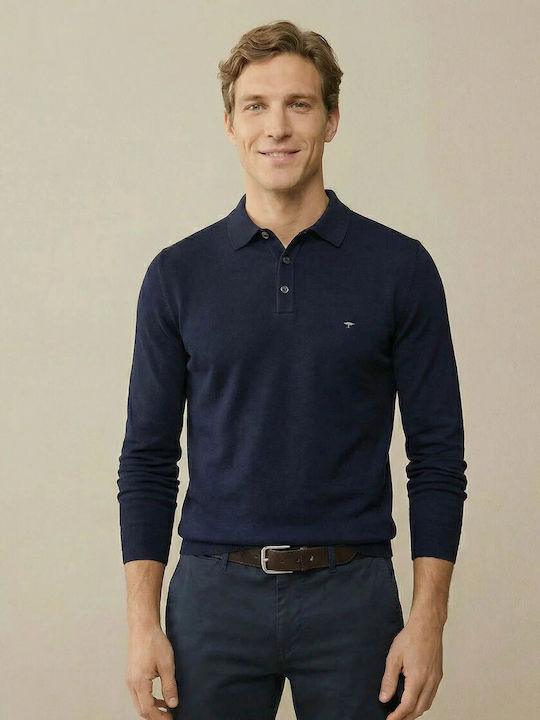 Fynch Hatton Polo Athletic Long Sleeve Blouse Navy