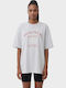 Women's Oversized T-shirt Light Grey Melange