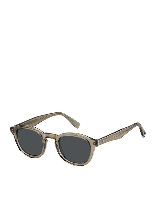 Tommy Hilfiger Men's Sunglasses with Beige Horn...