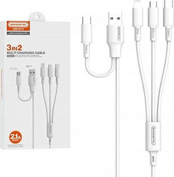 Somostel USB to Lightning / Type-C / micro USB Cable 1.2m 33715