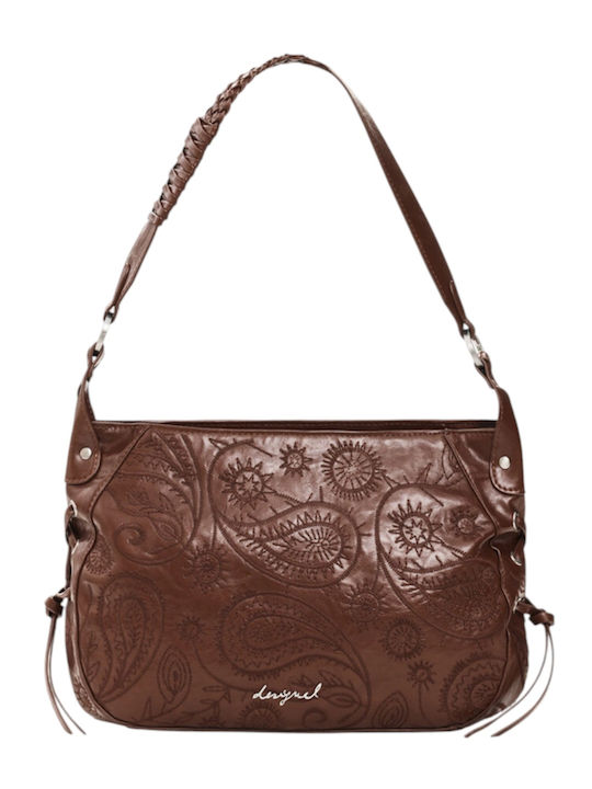 Set Gestrickte Damen Schulter- / Crossbody-Tasche Braune