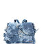 Gestrickte Damen Handtasche Blau