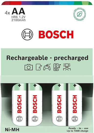 Bosch Set of 4 Tool Batteries with Capacity 2.1Ah