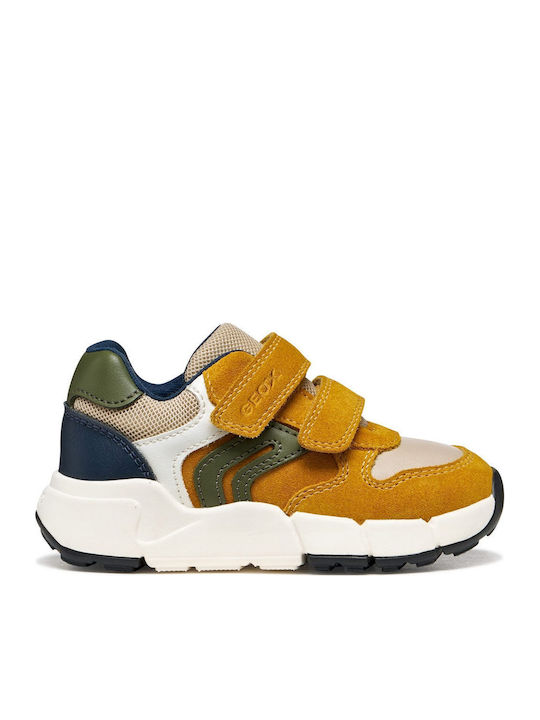 B Flexyper Kids Sneakers Anatomic with Hoop & Loop Closure Yellow