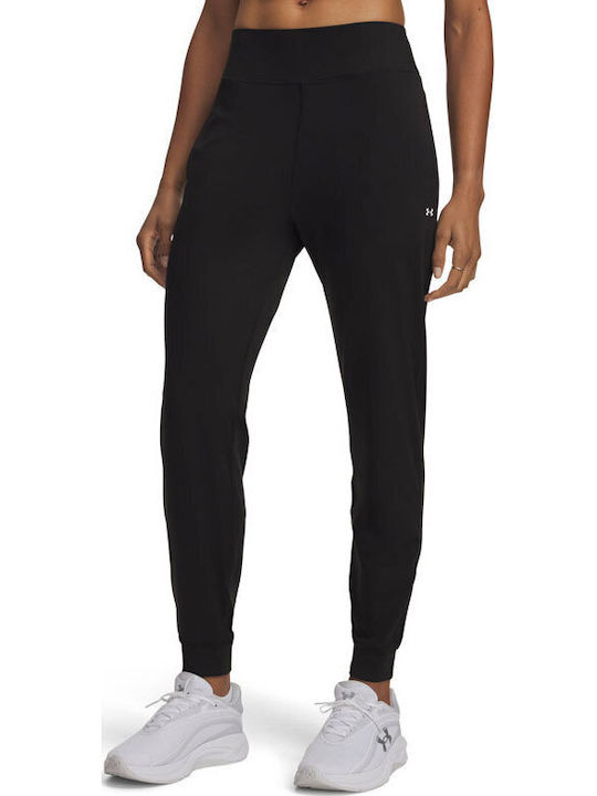 Damen Jogginghose mit Jogger Hohe Taille Schwarz