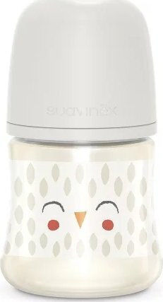 Suavinex Plastic Baby Bottle Anti-colic with Silicone Teat for 0+ Months Beige 150ml
