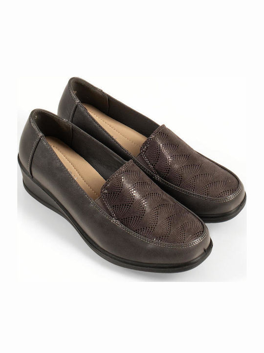 Women's Loafers In Grey Colour