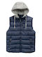 Ärmelloses Herren Jacke Blau