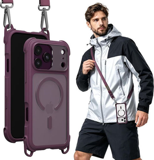 Калъф Mageasy Odyssey Каишка За Врата Rugged Lanyard Съвместим С Magsafe Nebula Iphone 18 Pro Max/17 Pro Max
