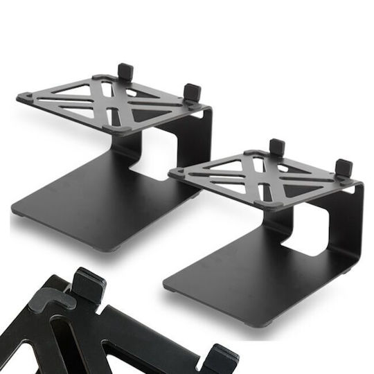 Dna Dss 2 Desktop Studio PA-Lautsprecherständer Lautsprecher Audio Monitor 2x Sicherheitslip 5° Neigungswinkel Bis Zu 13,5 Kg 2er Set