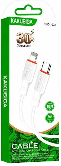 USB-C to Lightning Cable 30W Λευκό 1m 2222222100384