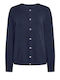 Women's Cardigan Strass Buttons Dark Blue