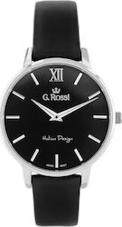 Gino Rossi Men's Watch 35mm Battery With Black Leather Strap