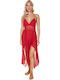 Comfort Summer Women's Nightgown Red