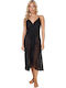 Comfort Summer Women's Nightgown Black