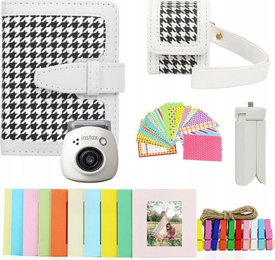Loveinstant 5 in 1 Accessory Set Case Album Stickers Frames Tripod Fuji Instax Pal White