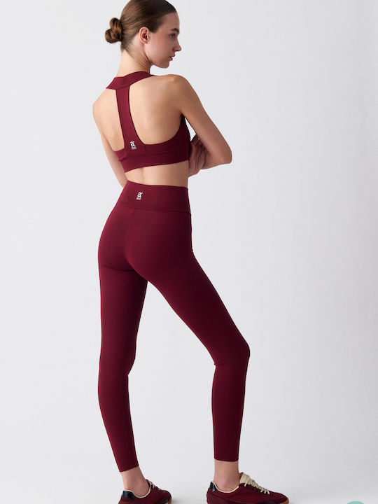 attrattivo Damen Leggings Hohe Taille Rote