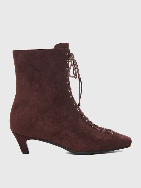 Damen Stiefeletten Braun