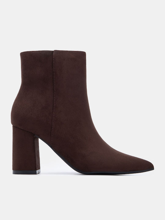 Luigi Suede Women's Ankle Boots with High Heel ...