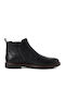 Leder Chelsea-Stiefel Schwarz Herrenstiefel
