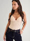 Padded Bodysuit Beige