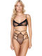 Comfort Damenunterwäsche-Set Bralette mit Brazil Schwarz