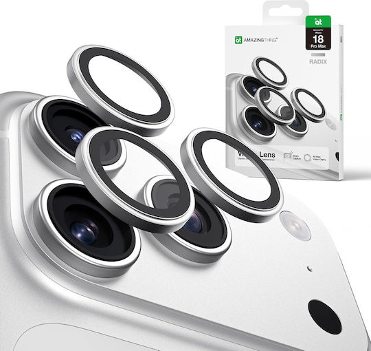 Amazingthing Sapphire Titan Tempered Glass Camera Lens Silver Iphone 18 Pro/18 Pro Max