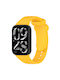 Xiaomi Band 10 Pro/9 Pro Redmi Watch 6 5 4 Xdfind Solid Black Silicone Buckle Yellow